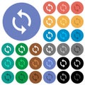 Loop round flat multi colored icons Royalty Free Stock Photo