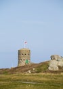 Loophole towers in Guernsey that guard the coastline.