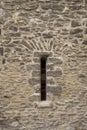 Loophole Window in a Twelfth Century Building in Cambridge England