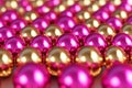 looping animation of abstract spheres, constantly shifting in size and position, with a subtle