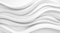 Looping animation of abstract white waves creating a serene backdrop. Perfect for modern, minimalist projects and designs