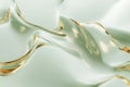 looping animation of light green liquid flowing through golden channels, creating a seamless and