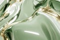 looping animation of light green liquid flowing through golden channels, creating a seamless and