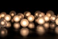 looping animation of soft glowing orbs, gently pulsing and expanding in a smooth, rhythmic motion,