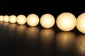 looping animation of soft glowing orbs, gently pulsing and expanding in a smooth, rhythmic motion,