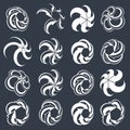 Looping arrows vector abstract symbol collection
