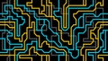 Looping Seamless Circuit Maze Background.