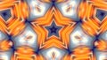 Looping sequence of star pulsation. Abstract motion graphics background.