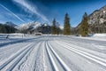 She loops at Pertisau, Karwendeltal at the Alps in Tyrol, Austria