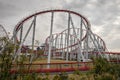 The loops of a scaring roller coaster in Nagashima, Kuwana Royalty Free Stock Photo