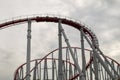 The loops of a scaring roller coaster in Nagashima, Kuwana Royalty Free Stock Photo