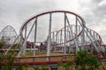 The loops of a scaring roller coaster in Nagashima, Kuwana Royalty Free Stock Photo