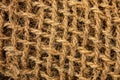 Loose fabric of coarse jute fiber vintage background