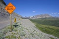 Loose Gravel sign Royalty Free Stock Photo