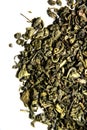 Loose green oolong tea, macro Royalty Free Stock Photo