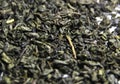 Loose green oolong tea, macro Royalty Free Stock Photo