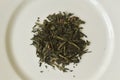 Loose Leaf Green tea from above Royalty Free Stock Photo