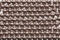 Loose metallic silver beads Royalty Free Stock Photo