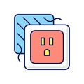 Loose outlet RGB color icon