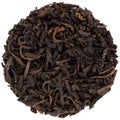 Loose ripe puerh in round shape isolated Royalty Free Stock Photo