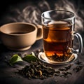 Loose tea leaves - ai generated image