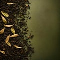 Loose tea leaves - ai generated image