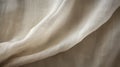 Loose White Cotton Fabric: Close Up Stock Photo With Flowing Brushwork Style