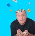 Loosing his Marbles Royalty Free Stock Photo