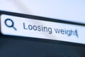 Loosing Weight text on the browser tab