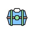 Loot box icon. Simple color with outline vector elements of video game icons for ui and ux, website or mobile application