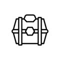 Loot box icon. Simple line, outline vector elements of video game icons for ui and ux, website or mobile application Royalty Free Stock Photo