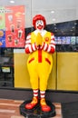 McDonald`s Large Fried Chicken Hamburger Menu + French Fries and Coke Drinks