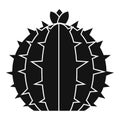 Lophophora cactus icon, simple style