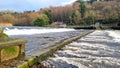 Lopwell Dam , Maristow Estate and The River Tavy Devon uk Royalty Free Stock Photo