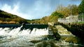 Lopwell Dam, salmonJump River Tavy ,Dartmoor ,Devon