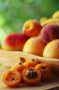 Loquat medlar with nany fruits