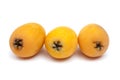 Loquats fruits isolated