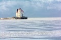 Lorain Lighthouse in Winter