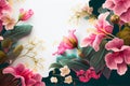 Loral background with flowers