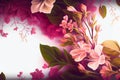 Loral background with flowers