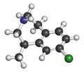 Lorcaserin obesity drug molecule.