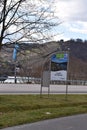 Lorch, Germany - 03 14 2022: Touristic town sign of Lorch am Rhein Royalty Free Stock Photo