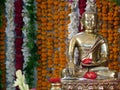 Lord Buddha Brass Statue in am Ashram
