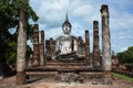 Lord Buddha Image At Wat Mahathat In Sukhothai Historical Park