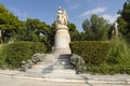 Lord Byron statue in Athens, Greece Royalty Free Stock Photo