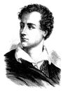 Lord Byron, vintage engraving