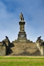 Lord Collingwood Monument above the mouth of the river Tyne, Newcastle. Royalty Free Stock Photo
