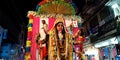 lord durga immersion rally during dussehra festival in india oct 2019