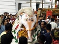 Lord Ganesh dancing in Indra Jatra Royalty Free Stock Photo