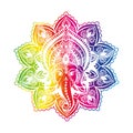 lord Ganesh image. God with elephant head. vector Illustration Royalty Free Stock Photo